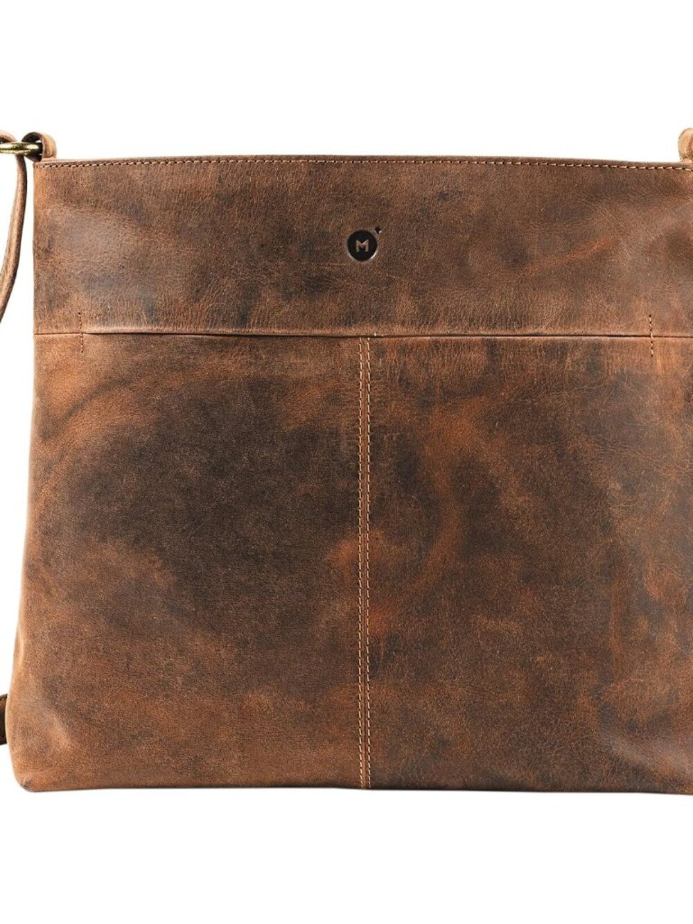 Leather Crossbody Bag - Handmade Full-Grain Buffalo Leather Purse